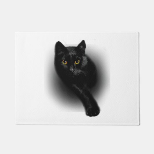 ブラックキャット ファイル ネイル ドアマット (正面)