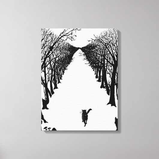 ブラックキャット・ラディヤード・キプリング キャンバスプリント (正面)