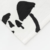 ブラックキャット・ラディヤード・キプリング フリースブランケット (角)