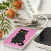 ブラックキャット・ルイス・ウェイン キーホルダー (正面右)