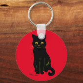ブラックキャット・ルイス・ウェイン キーホルダー (正面)
