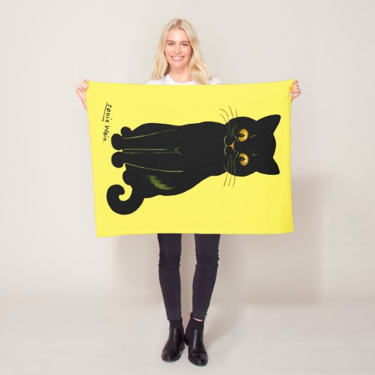 ブラックキャット・ルイス・ウェイン フリースブランケット (インサイチュ)