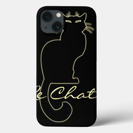 ブラックキャット iPad ケース 猫好き レ シャ iPad ケース Case-Mate iPhoneケース (裏面)