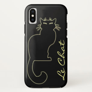 ブラックキャットiPhoneケース猫好きルチャットケース iPhone XSケース