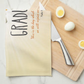 ブラックキャップ付き宗教的金ゴールドスターバスト キッチンタオル (四つ折り)