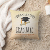 ブラックキャップ付き宗教的金ゴールドスターバスト クッション (ブランケット)