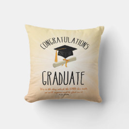 ブラックキャップ付き宗教的金ゴールドスターバスト クッション