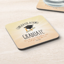 ブラックキャップ付き宗教的金ゴールドスターバスト コースター