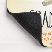 ブラックキャップ付き宗教的金ゴールドスターバスト マウスパッド (コーナー)