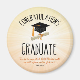 ブラックキャップ付き宗教的金ゴールドスターバスト マグネット