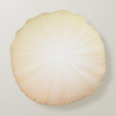 ブラックキャップ付き宗教的金ゴールドスターバスト ラウンドクッション (裏面)