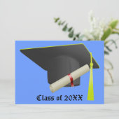 ブラックキャップ高校卒業 招待状 (スタンド正面)