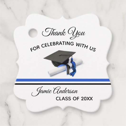 ブラックキャップ&タッセル |卒業 フェイバータグ (正面)