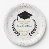 ブラックキャップ&ローレルエクセシションパーティー紙プレート ペーパープレート (正面)