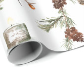 ブラックキャップ《鳥》アメリカゴガラバーズクリスマスパーティー ラッピングペーパー (ロールコーナー)