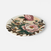 ブラックキャップ《鳥》アメリカゴガラ牡丹アート自然愛好家 ペーパープレート (アングル)