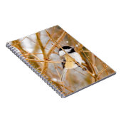 ブラックキャップ《鳥》アメリカゴガラ-オリジナル写真 ノートブック (右側)