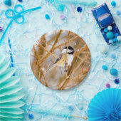 ブラックキャップ《鳥》アメリカゴガラ-オリジナル写真 ペーパープレート (パーティー)