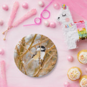 ブラックキャップ《鳥》アメリカゴガラ-オリジナル写真 ペーパープレート (パーティー)