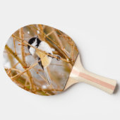 ブラックキャップ《鳥》アメリカゴガラ-オリジナル写真 卓球ラケット (横)