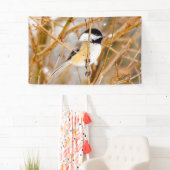 ブラックキャップ《鳥》アメリカゴガラ-オリジナル写真 横断幕 (インサイチュ)