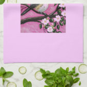 ブラックキャップ《鳥》アメリカゴガラ キッチンタオル (折り畳み)