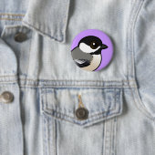 ブラックキャップ《鳥》アメリカゴガラ 缶バッジ (インサイチュ)