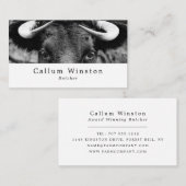 ブラックキャトル、農家&ブッチャー 名刺 (正面/裏面)