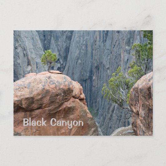 ブラックキャニオンの北縁 ポストカード (正面)