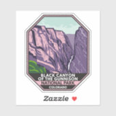 ブラックキャニオン・オブ・ザ・ガンニソン国立公園ヴィンテージ シール (シート)