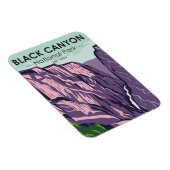 ブラックキャニオン・オブ・ザ・ガンニソン国立公園ヴィンテージ マグネット (右側)