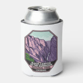 ブラックキャニオン・オブ・ザ・ガンニソン国立公園ヴィンテージ 缶クーラー (缶正面)