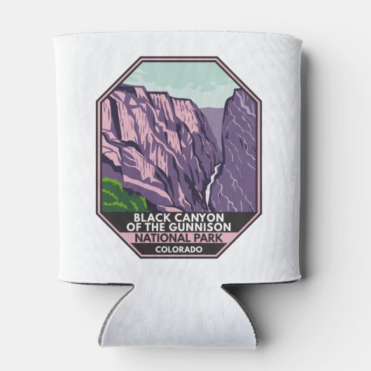 ブラックキャニオン・オブ・ザ・ガンニソン国立公園ヴィンテージ 缶クーラー (裏面)