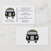 ブラックキャブデザインタクシー 名刺 (正面/裏面)