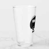 ブラックキャラバン入りガラスビールタンブラー タンブラーグラス (右)