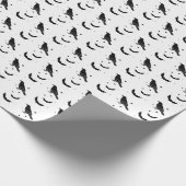 ブラックキャルドロンとレイヴンのギフトラッピング紙 ラッピングペーパー (角)