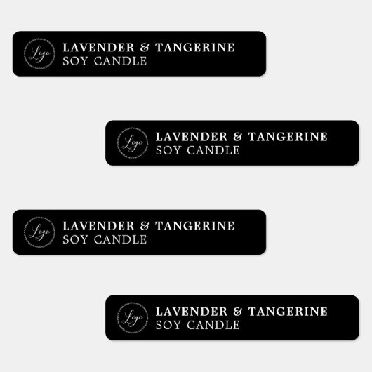 ブラックキャンドルタンパー防止シールあなたのロゴラベル ラベル (グループ)