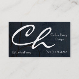 ブラックキャンバスおよび金ゴールドモダン名刺 名刺