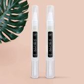 ブラックキューティクル油ペンロゴ化粧品ラベル ラベル