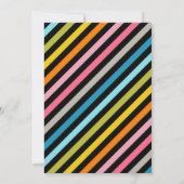 ブラックキュートフルーツトゥッティフルーティ子供の誕生日パーティー 招待状 (裏面)