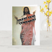 ブラックキリストのクリスマス カード (黄色い花)