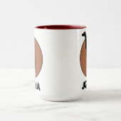 ブラックキリンスケッチインサークルフレームカスタマイズ マグカップ (中央)