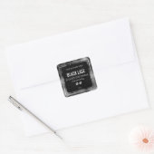 ブラックキリンプリント製品ラベル スクエアシール (封筒)