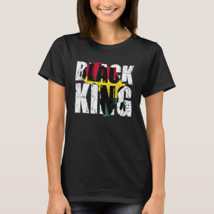 ブラックキングアフリカマップ ブラックヒストリーマンス アフリカ P Tシャツ