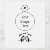 ブラックキングスとクイーンズブラックレオライオンとライオン ワインラベル (シングルラベル)