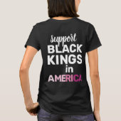 ブラックキングスUSAフェミニスト抗議声明 Tシャツ (裏面)