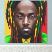 ブラックキングメラニンマンブルマンソンボーイプリンスFau キャンバスプリント (インサイチュ (ウッドフロア))