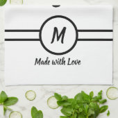 ブラックキングライオンレオ キッチンタオル (折り畳み)