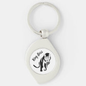 ブラックキングライオンレオ キーホルダー (正面)