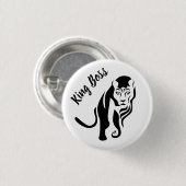 ブラックキングライオンレオ 缶バッジ (正面&裏面)